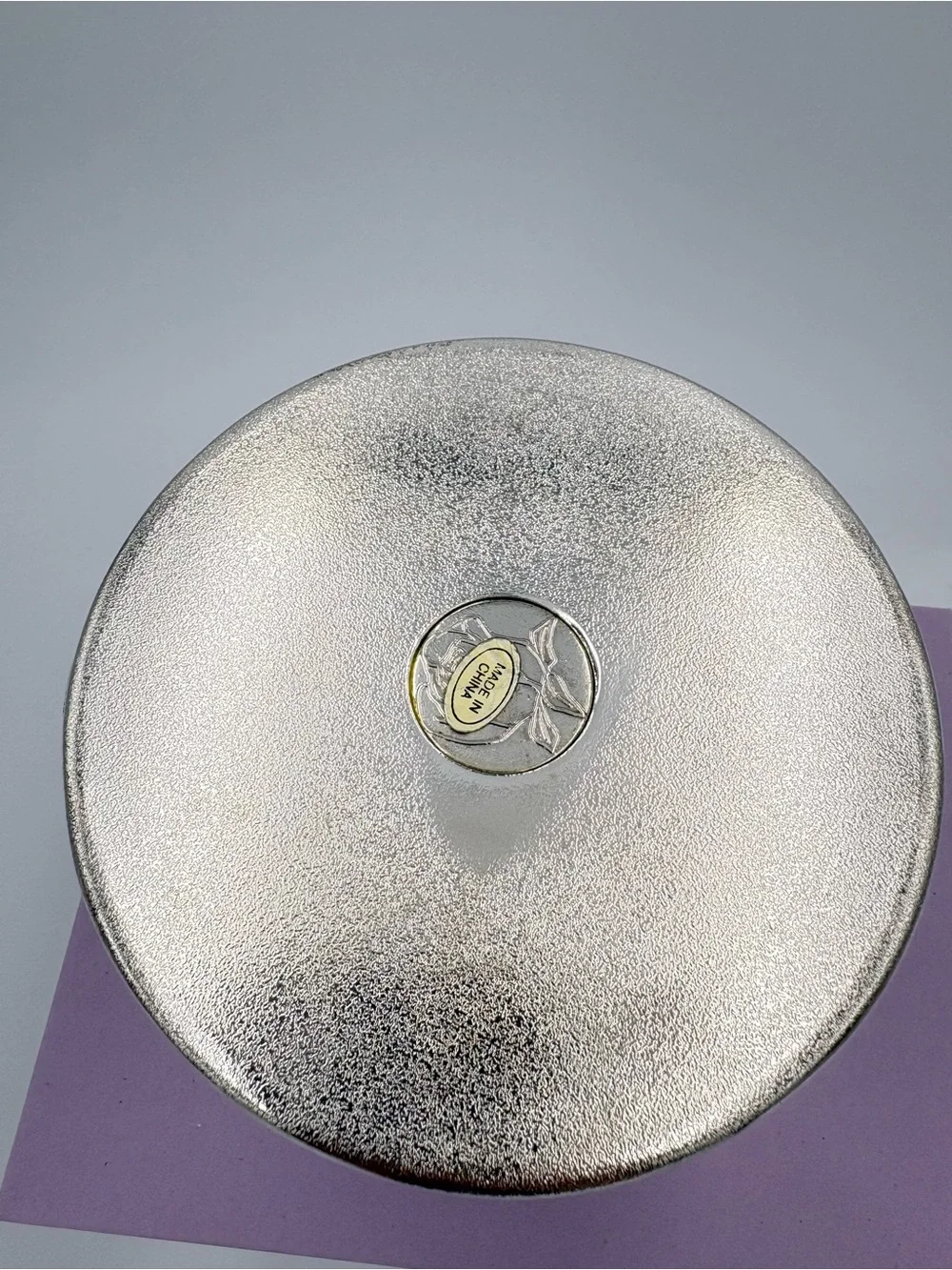 Vintage Elegant Silver Plated Rose Embossed Decorative Trinket/Jewely Box w/Lid